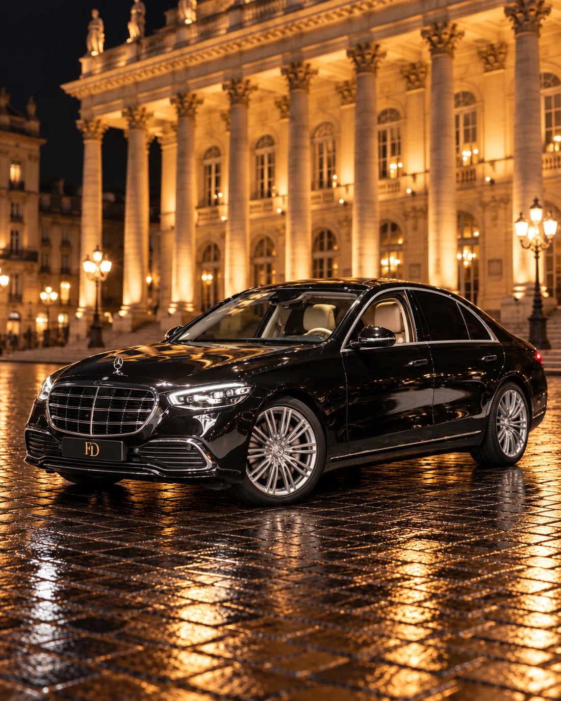 Mercedes Classe S FirstDriver devant le Grand Théâtre de Bordeaux